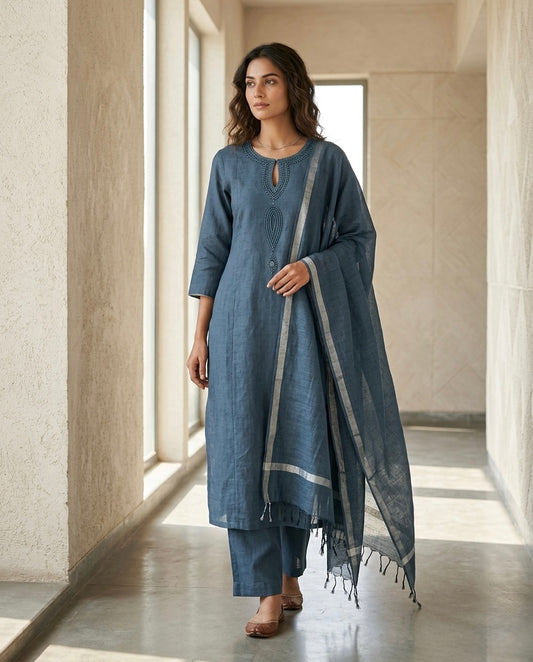 Indigo Muse Drape