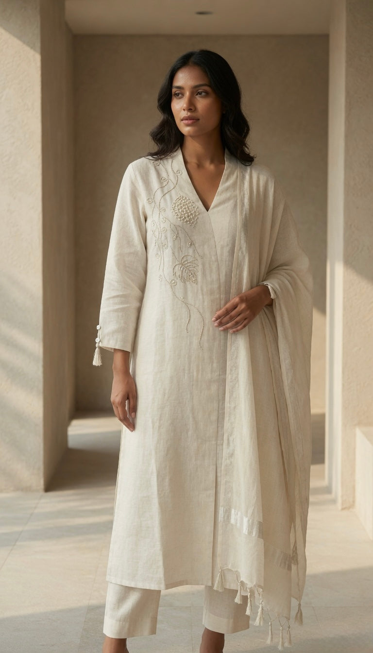 Natural Linen ease set